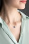 Heliophilia Silver Collar de Plata de Ley 925 con Baño de Oro Rosa y Circón